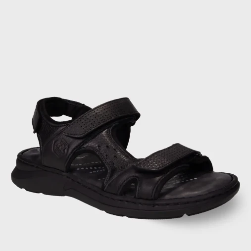 Forelli BRUCE-G Comfort Erkek Sandalet Siyah Titanik - 2
