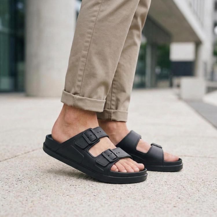 CAPRI-G Erkek Eva Terlik Siyah - Forelli (1)