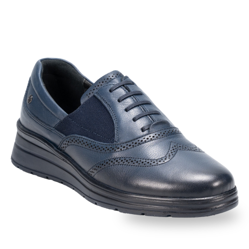 CARLA-H Kadın Deri Ayakkabı Lacivert - Forelli (1)