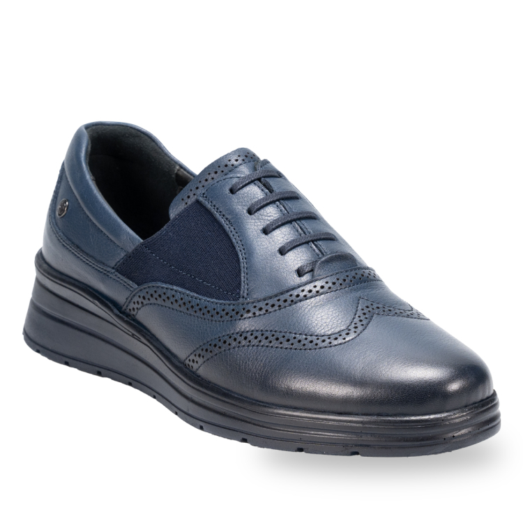 CARLA-H Kadın Deri Ayakkabı Lacivert - Forelli (1)