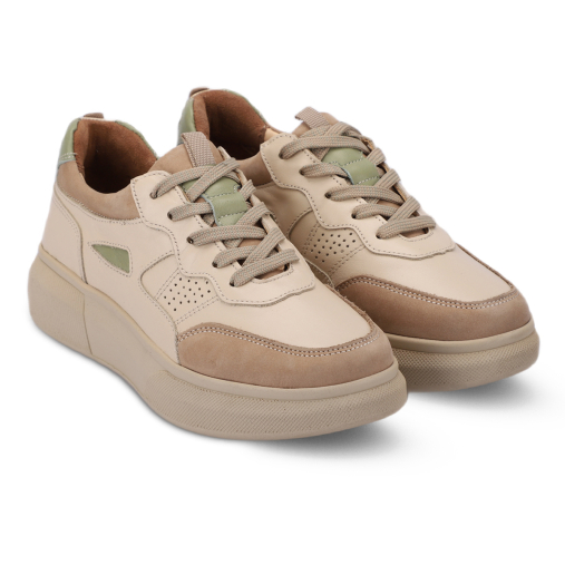 CAROLINE-G Deri Kadın Ayakkabı Bej - 2