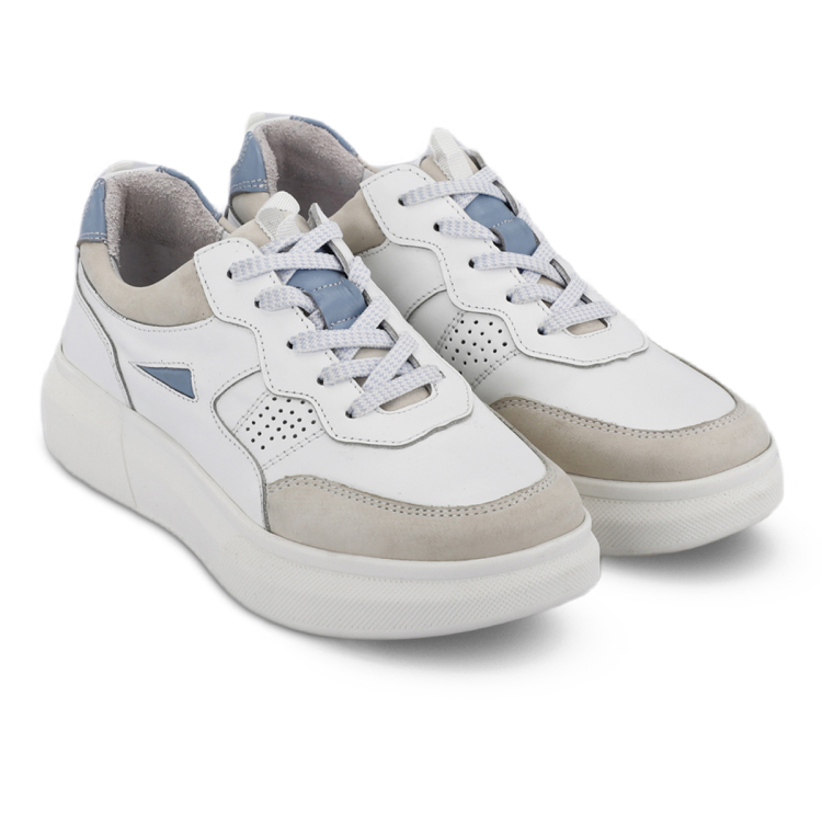 CAROLINE-G Deri Kadın Ayakkabı Beyaz - Forelli (1)