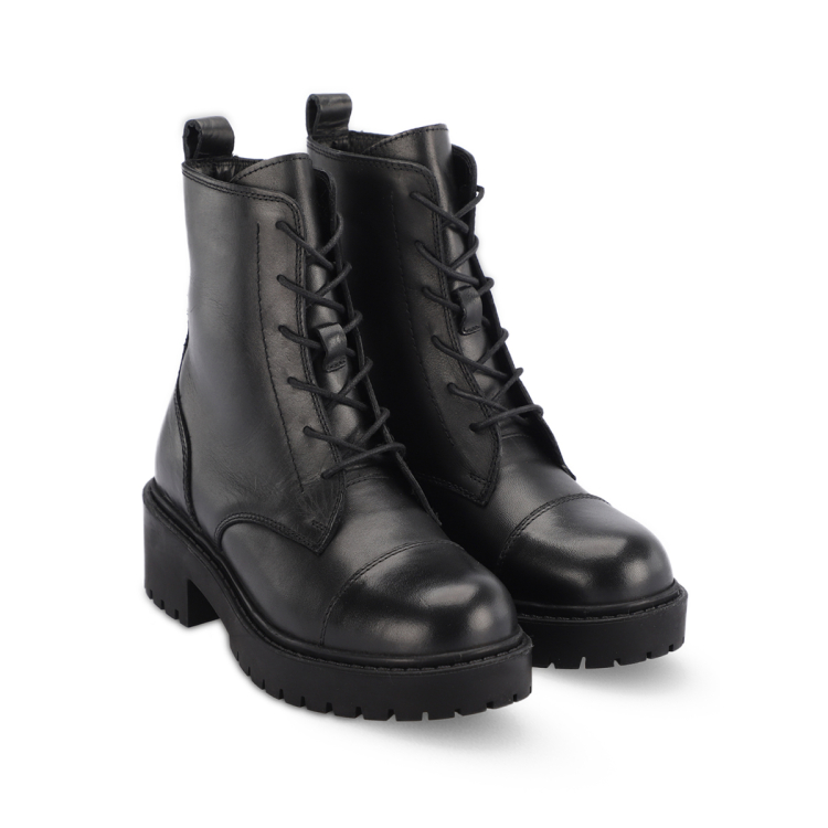 CITY-G Kadın Bot Meşin Astar Siyah - Forelli (1)