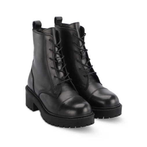 CITY-G Kadın Bot Meşin Astar Siyah - Forelli (1)