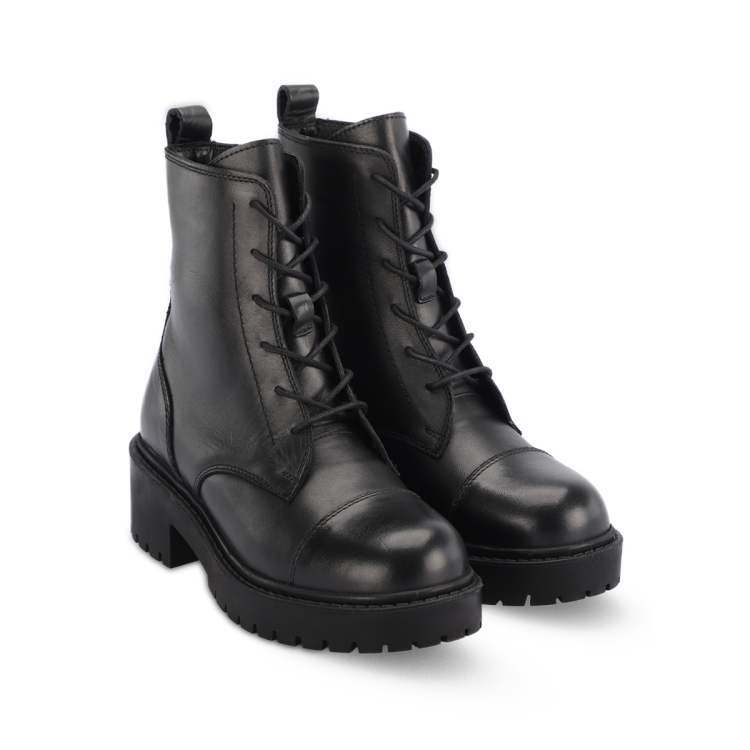 CITY-G Kadın Bot Meşin Astar Siyah - Forelli (1)