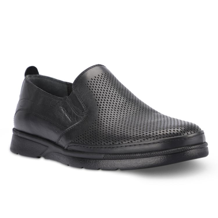 DANTE-H Erkek Deri Ayakkabı Siyah - Forelli