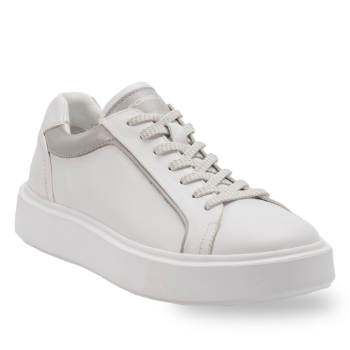 DENIS-G Unisex Deri Ayakkabı Beyaz - 2