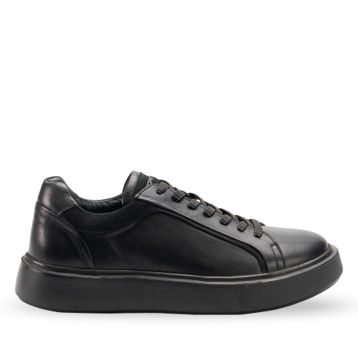 DENIS-G Unisex Deri Ayakkabı Siyah - Forelli