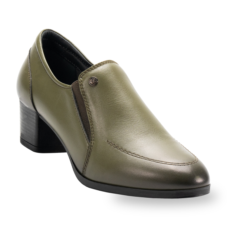 DILA-G Kadın Deri Ayakkabı Yeşil - Forelli (1)