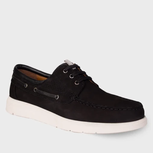 Forelli DROGO-H Comfort Erkek Ayakkabı Siyah Nubuk - 2