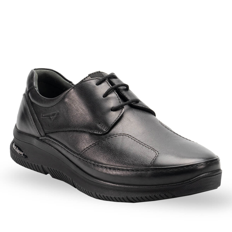 DUE-HALLUKS-G Erkek Deri Hallux Ayakkabı Siyah - Forelli (1)