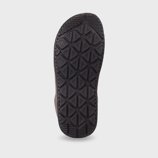 EDEL-G Erkek Kürklü Deri Terlik Füme Nubuk - 4