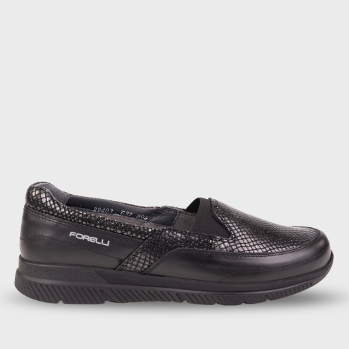 EFES-G Kadın Deri Ayakkabı Siyah 