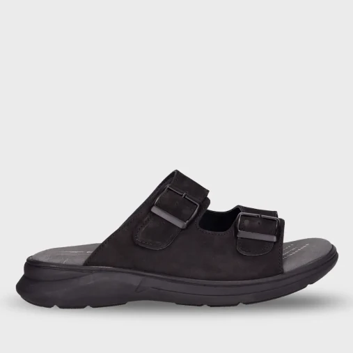 Forelli EJDER-H Erkek Comfort Terlik Siyah Nubuk - 1