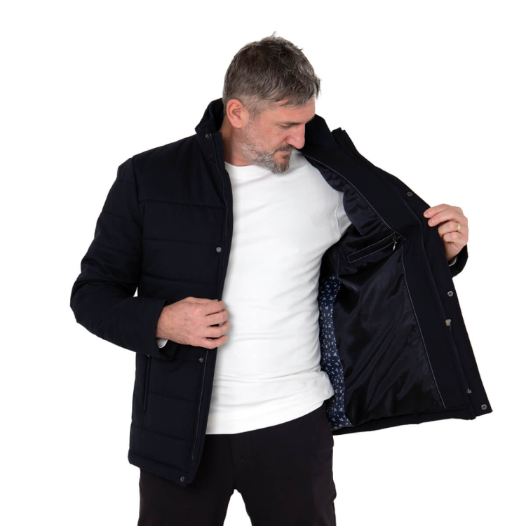 EK2401 Erkek Kaban Lacivert - (1)