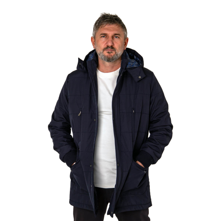 EK2402 Erkek Kaban Lacivert - 