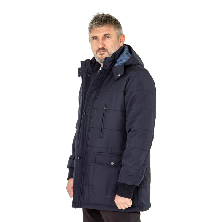 EK2402 Erkek Kaban Lacivert - (1)