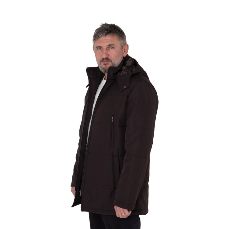 EK2403 Erkek Kaban Kahve - (1)