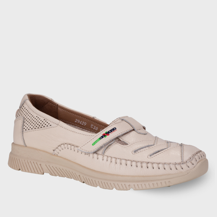 ELENA-G Kadın Deri Ayakkabı Bej - Forelli (1)