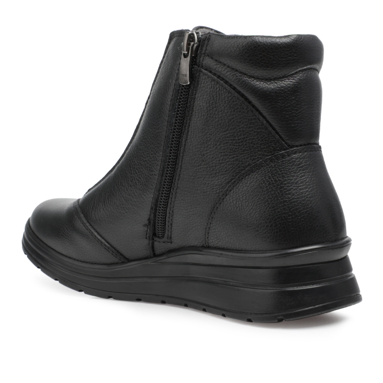 ELISE-H Kadın Deri Bot Siyah - Forelli (1)