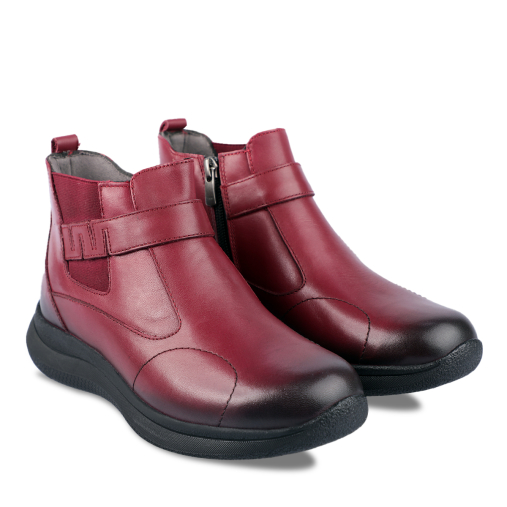 EMMA-G Kadın Deri Hallux Ayakkabı Bordo - 2