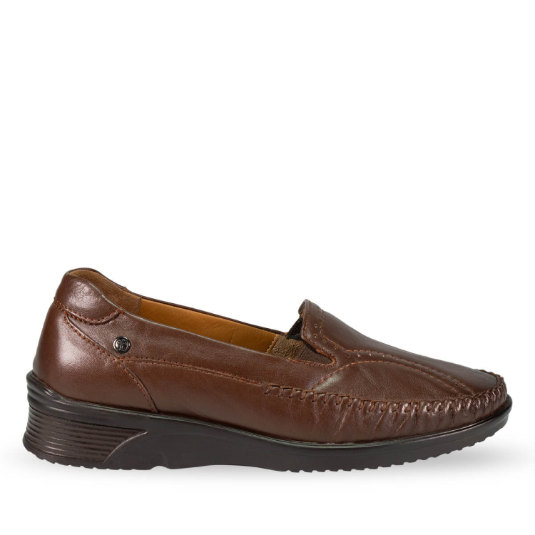 ERVA-G Kadın Deri Ayakkabı Taba - Forelli