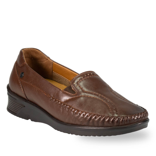 ERVA-G Kadın Deri Ayakkabı Taba - 2