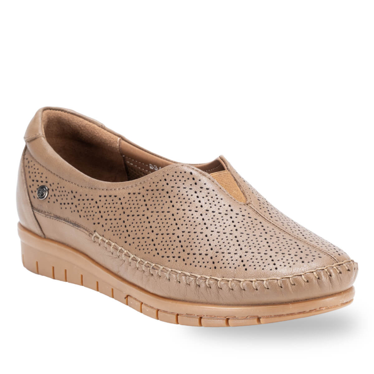 ESSEL-G Kadın Deri Ayakkabı Kum - fr (1)