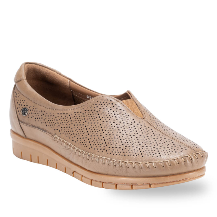 ESSEL-G Kadın Deri Ayakkabı Kum - fr (1)