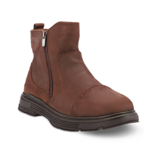 ETHAN-G Erkek Deri Bot Kahve - Forelli