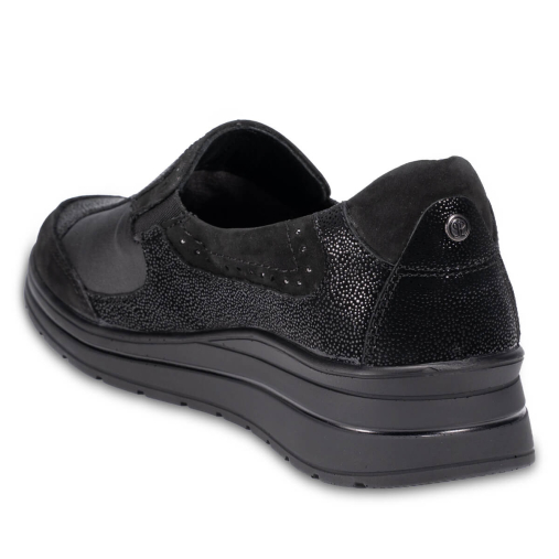 FAYE-H Kadın Deri Hallux Ayakkabı Siyah - 4