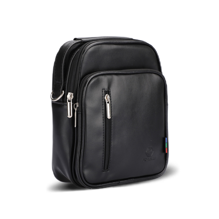 FCE548 Erkek Çapraz Çanta Siyah - Forelli (1)