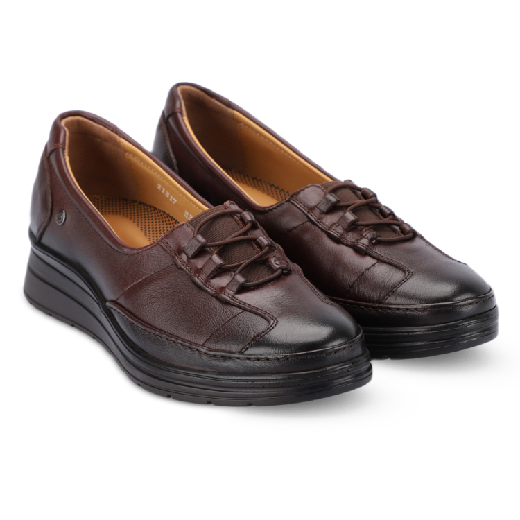 FIORA-H Kadın Deri Ayakkabı Kahve - Forelli (1)