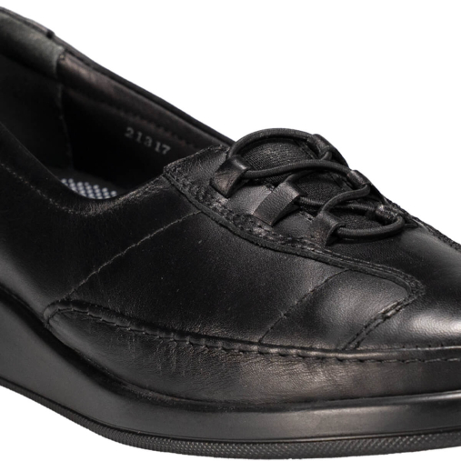 FIORA-H Kadın Deri Ayakkabı Siyah - 5