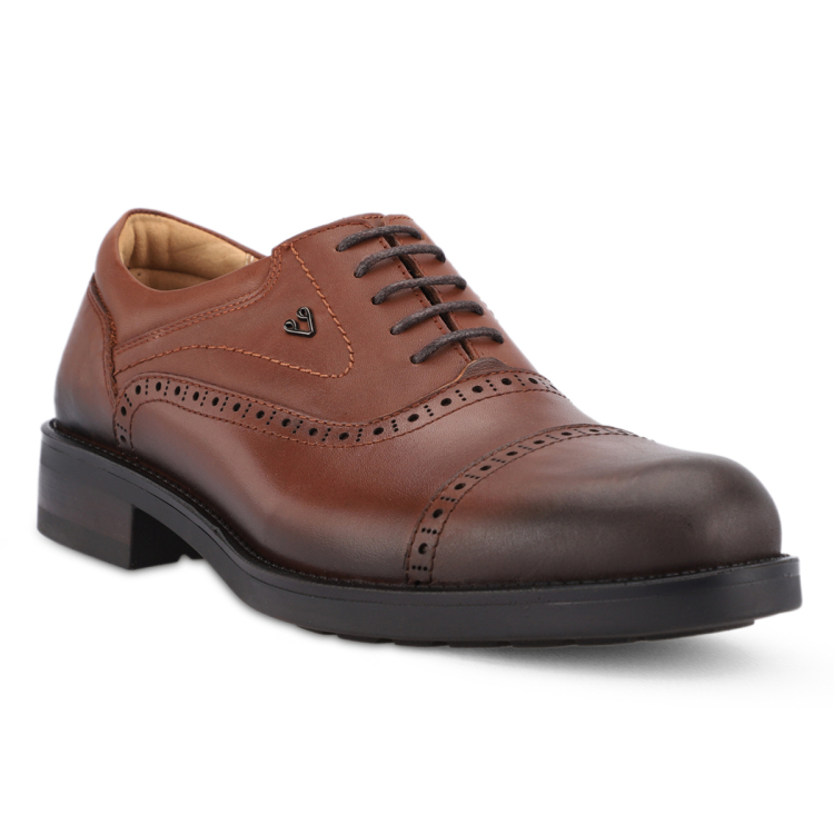 FORCE-G Erkek Deri Ayakkabı Taba - Forelli