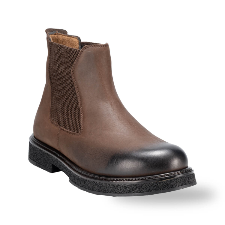 FRUMA-H Erkek Deri Bot Kahve - Forelli (1)