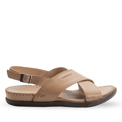 FUJI-G Kadın Deri Sandalet Kum - Forelli