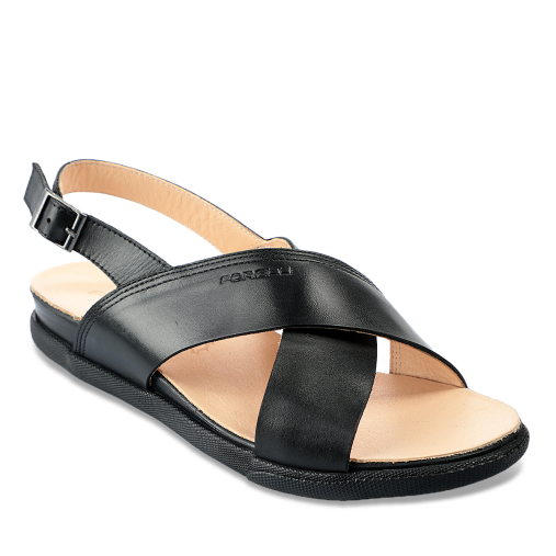 FUJI-G Kadın Deri Sandalet Siyah - 2
