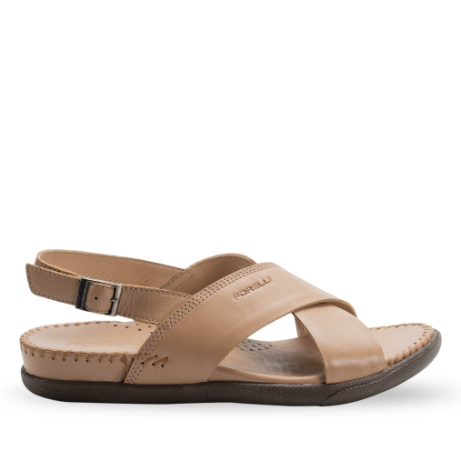 FUJI-H Kadın Deri Sandalet Kum 