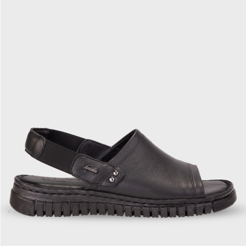 GLORIA-G Kadın Deri Sandalet Siyah - 1