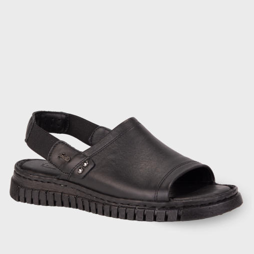 GLORIA-G Kadın Deri Sandalet Siyah - 2