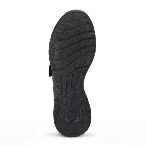 GOLDEN-G Kadın Deri Hallux Ayakkabı Siyah - 4