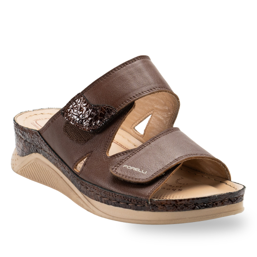 GRETA-H Kadın Deri Terlik Kahve - 2