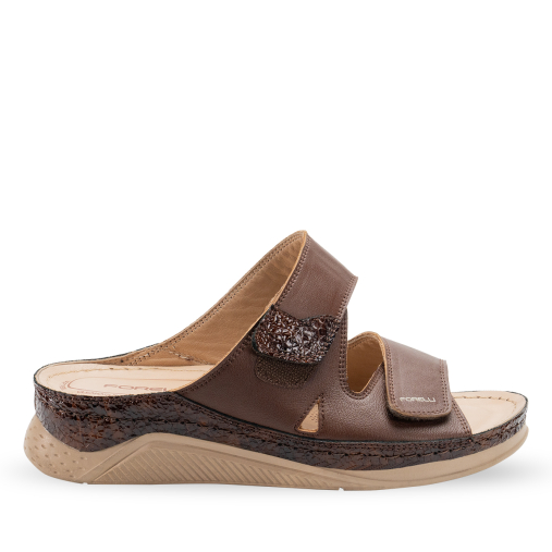 GRETA-H Kadın Deri Terlik Kahve 