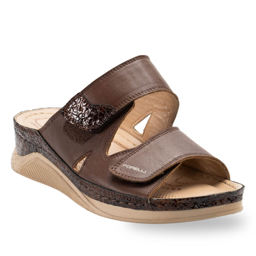 GRETA-H Kadın Deri Terlik Kahve - 2