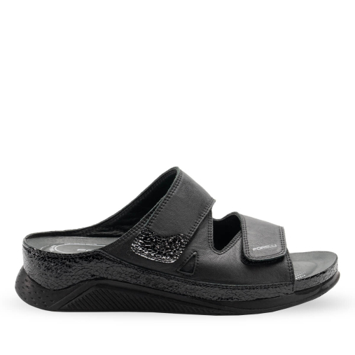 GRETA-H Kadın Deri Terlik Siyah 