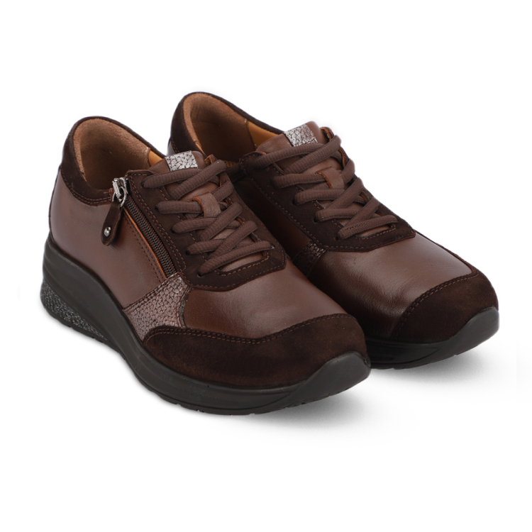 HALDE-G Kadın Deri Ayakkabı Taba - Forelli (1)