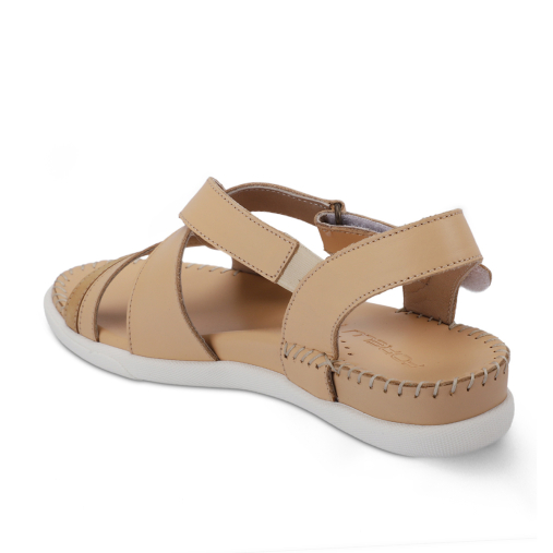 ILYA-G Kadın Deri Sandalet Camel - 3