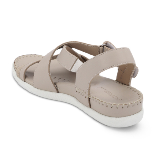 ILYA-G Kadın Deri Sandalet Gri - 3