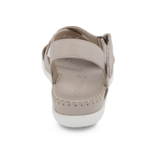 ILYA-G Kadın Deri Sandalet Gri - 4